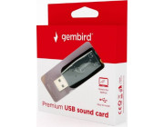 Gembird SC-USB2.0-01 -Virtus Plus-  USB Sound Card,  connectors: USB A-type male, 3.5mm stereo headphone jack, 3.5mm microphone input jack, 3.5 mm line-in jack,  CMedia CM108B